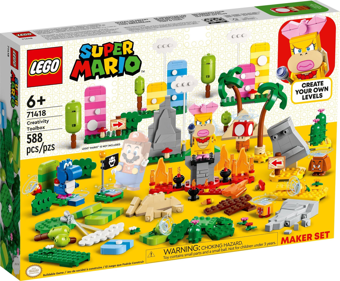 LEGO® Super Mario™ 71418 Kreativbox – Leveldesigner-Set - Box