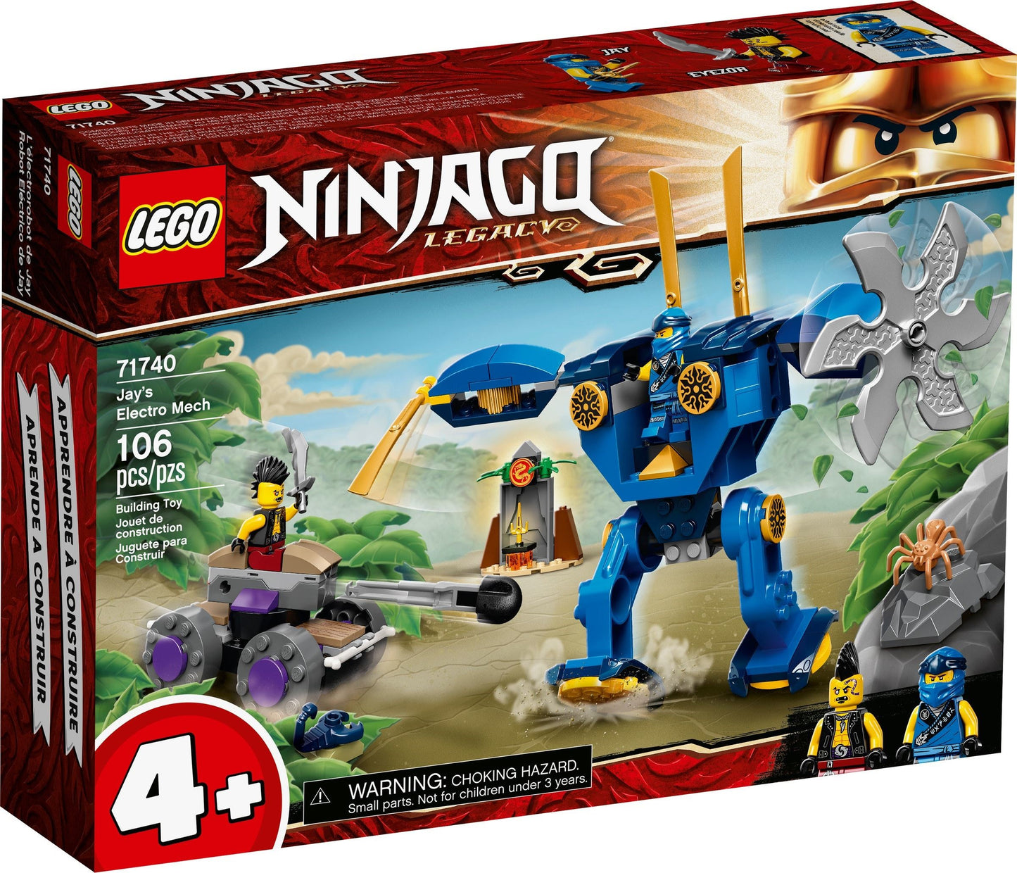 LEGO® NINJAGO® 71740 Jays Elektro-Mech - Box