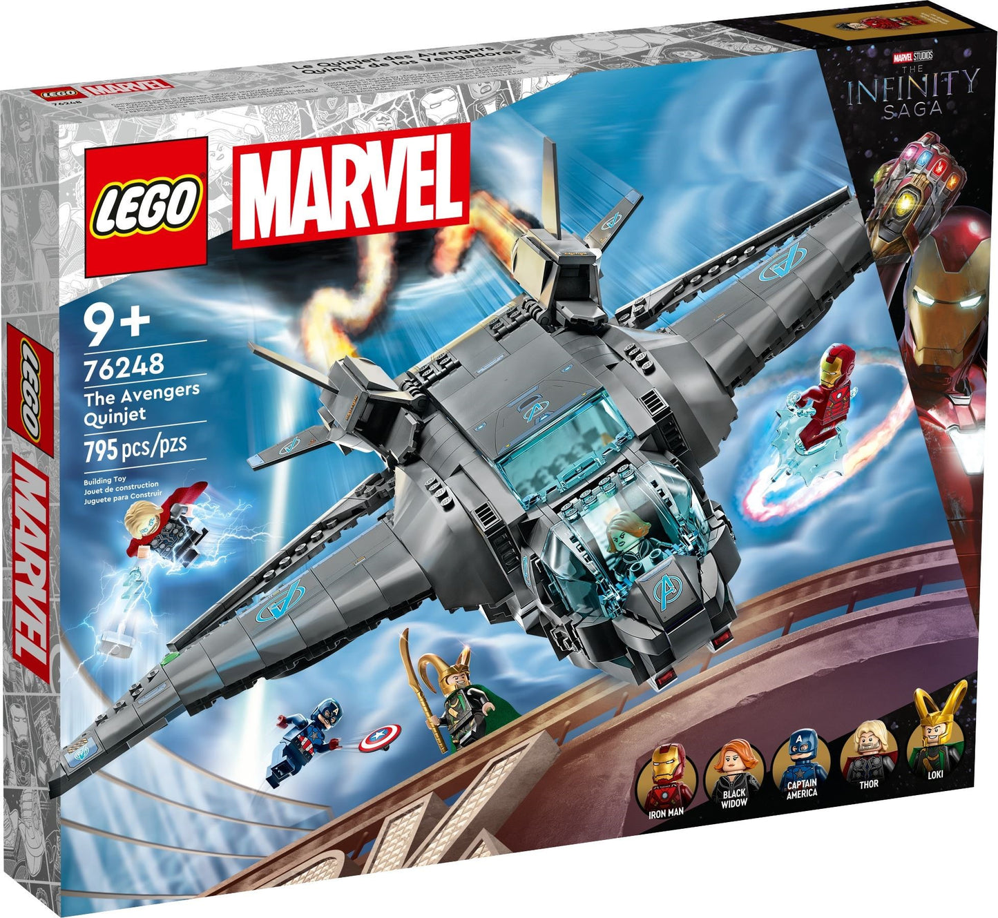LEGO® Marvel 76248 The Avengers Quinjet – Gesamtansicht