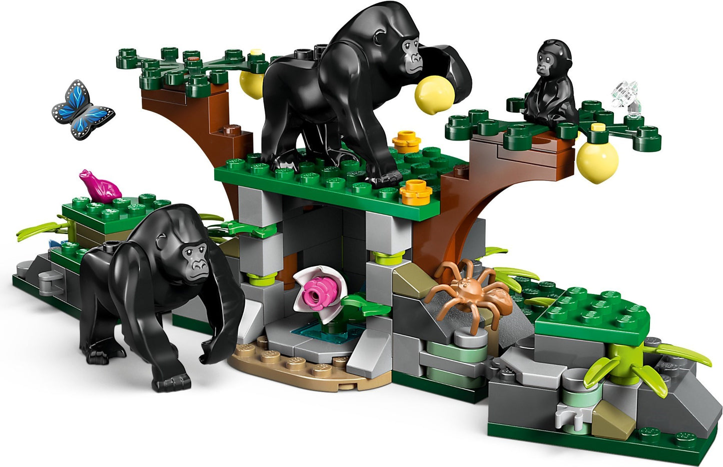 LEGO® City 60347 Dschungel-Erkundungshelikopter am Basislager