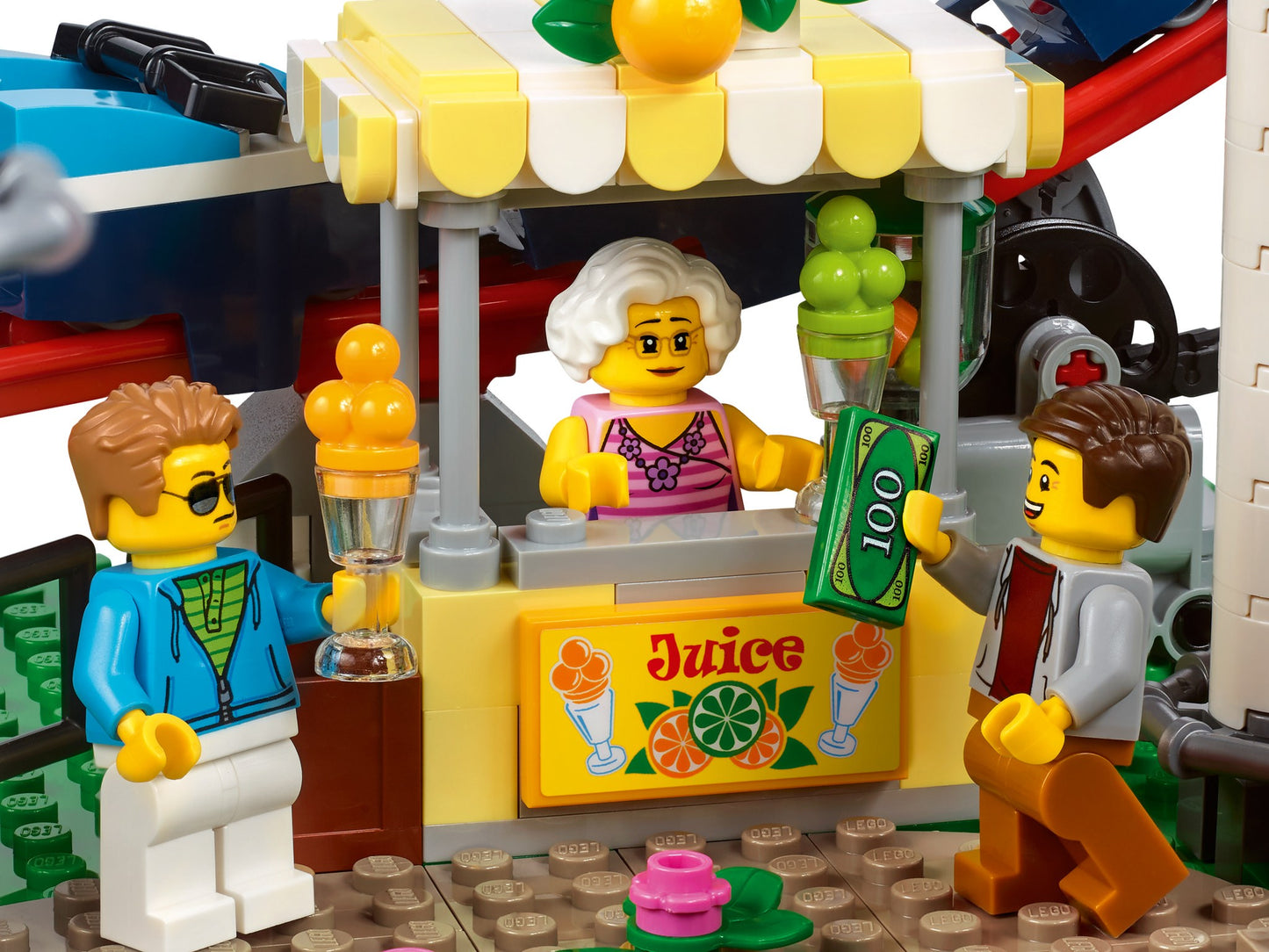 Aufbau der LEGO® Achterbahn