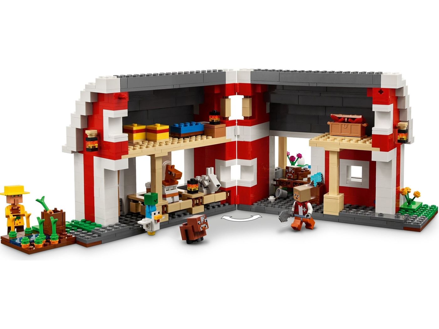 LEGO® Minecraft® 21187 Die rote Scheune