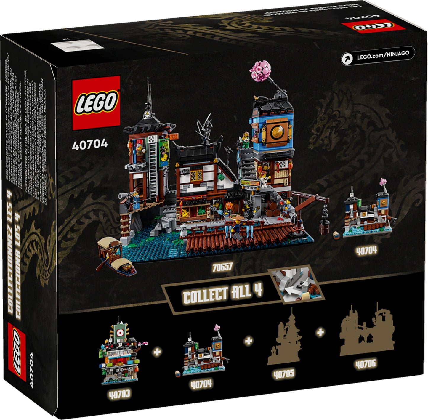 LEGO® NINJAGO® 40704 Mikro-Modell des NINJAGO® Hafen