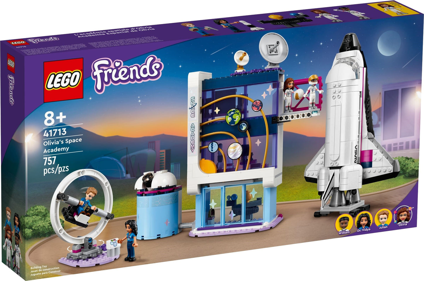LEGO® Friends 41713 Olivias Raumfahrt-Akademie - Box