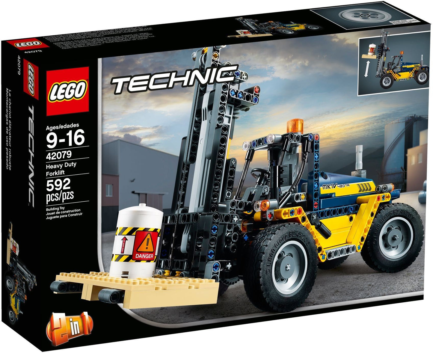 LEGO® Technic 42079 Schwerlast-Gabelstapler - Box