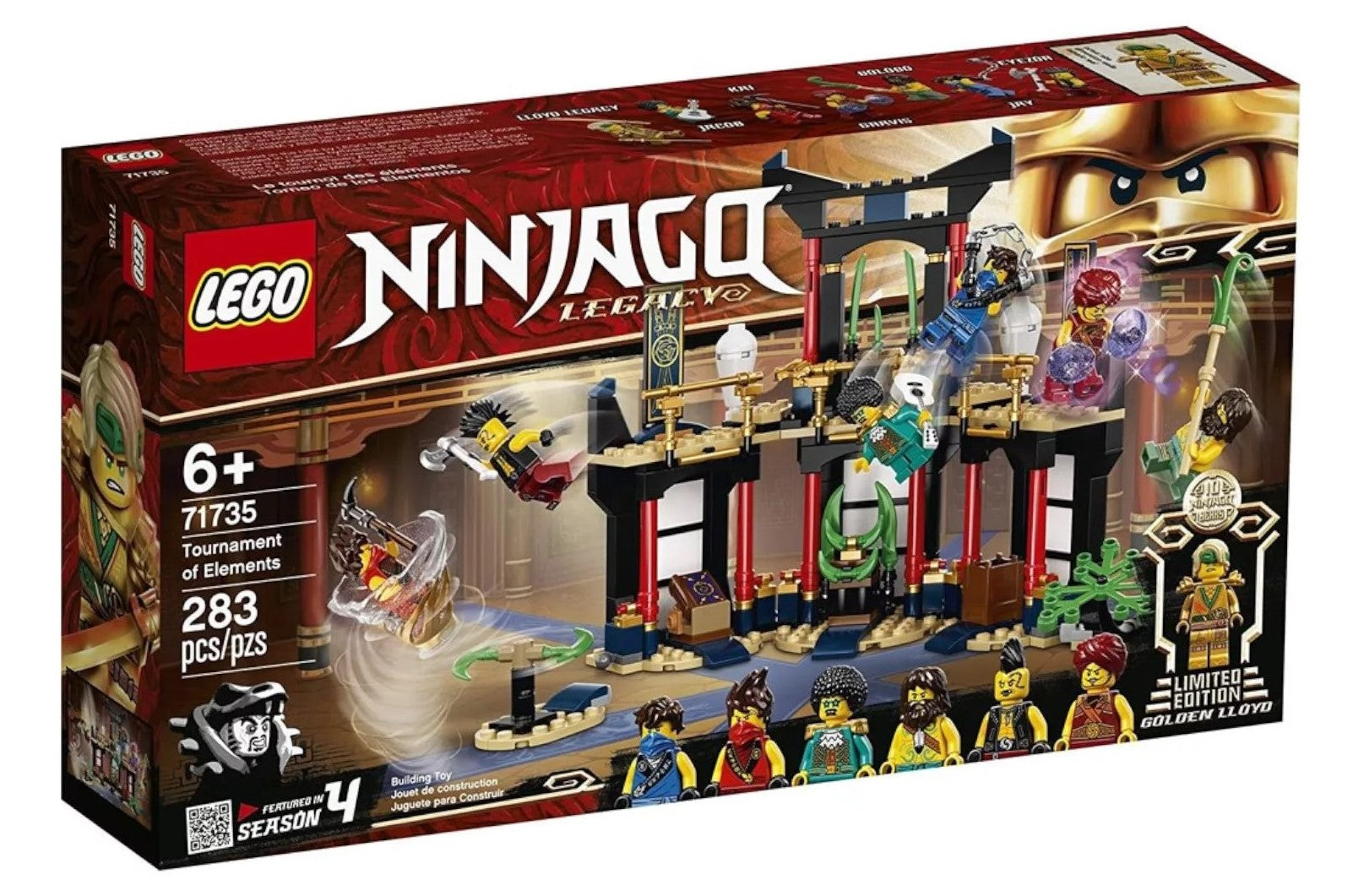 LEGO® NINJAGO® 71735 Turnier der Elemente - Box