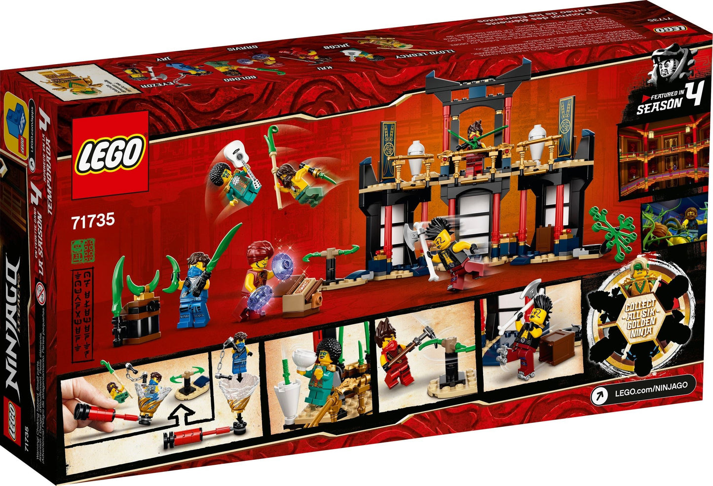 LEGO® NINJAGO® 71735 Turnier der Elemente