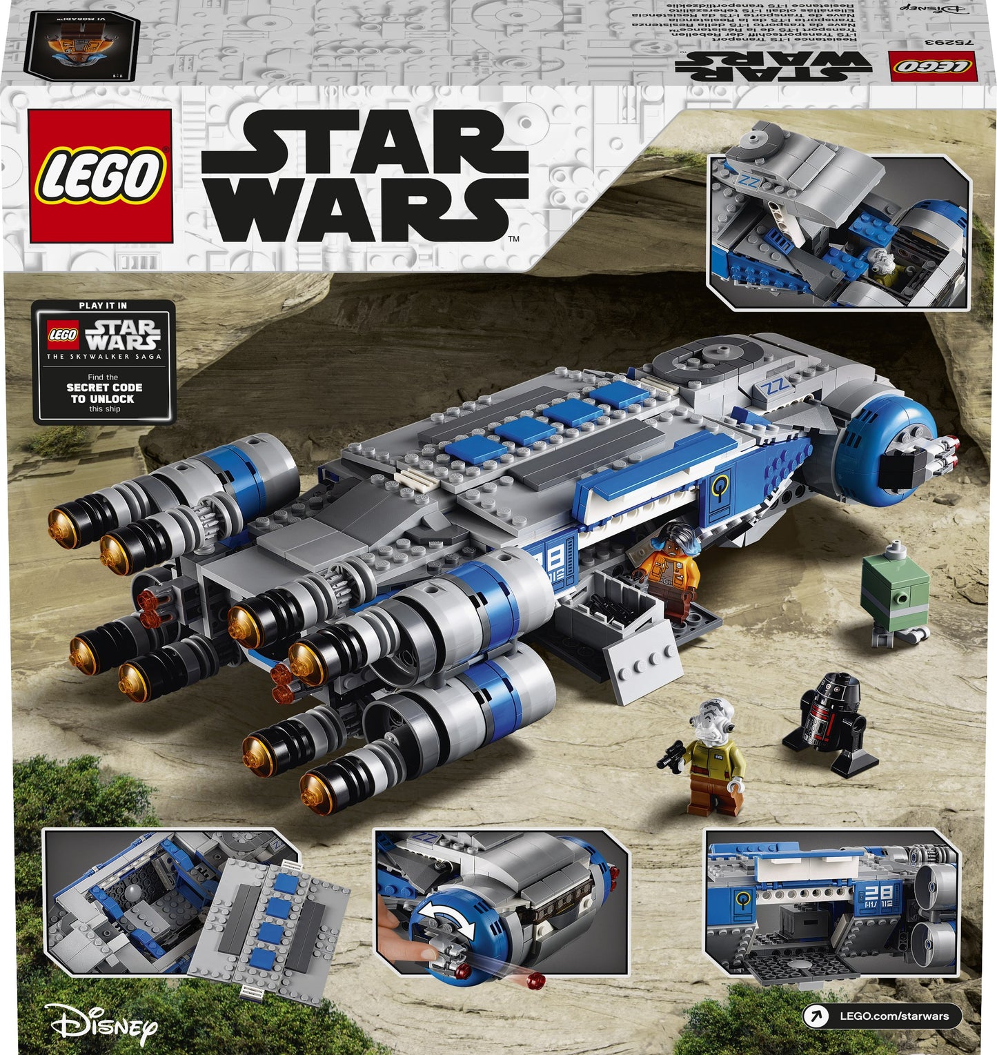 LEGO® Star Wars™ 75293 I-TS Transportschiff der Rebellen
