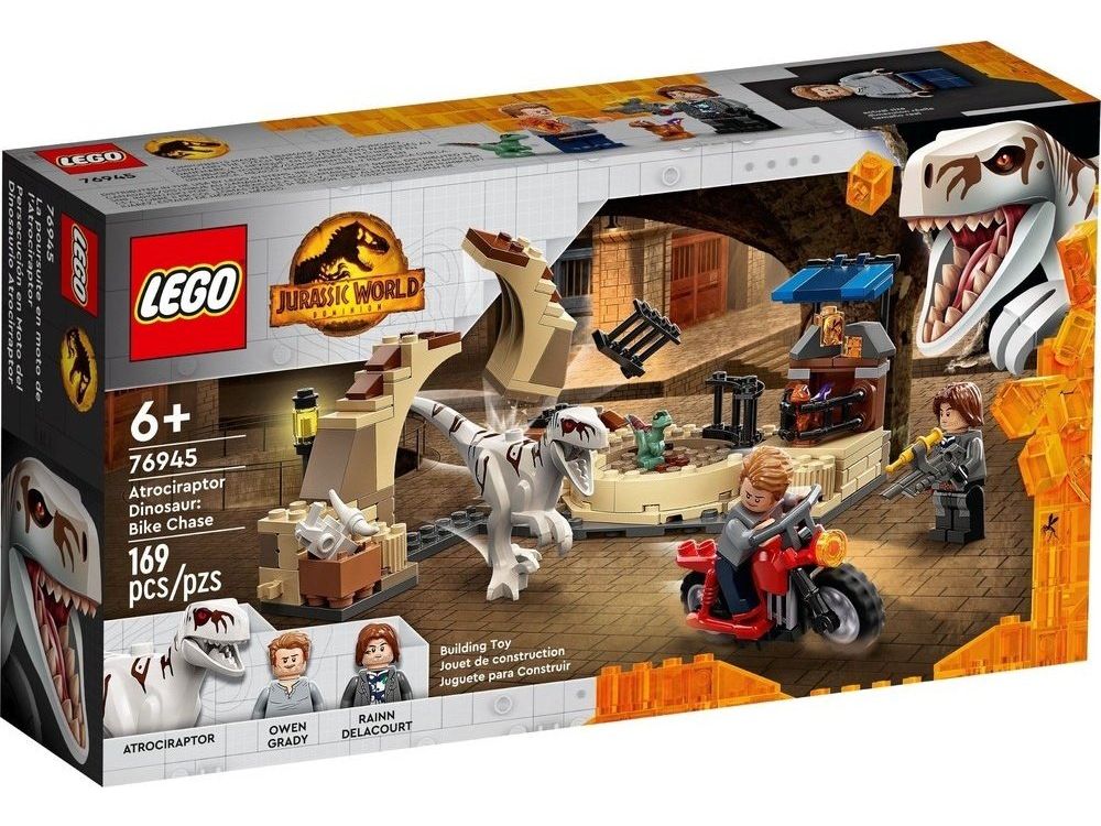 LEGO® Jurassic World™ 76945 Atrociraptor: Motorradverfolgungsjagd - Box