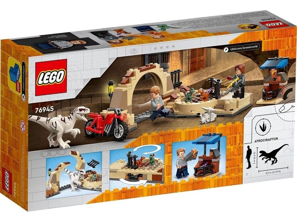 LEGO® Jurassic World™ 76945 Atrociraptor: Motorradverfolgungsjagd