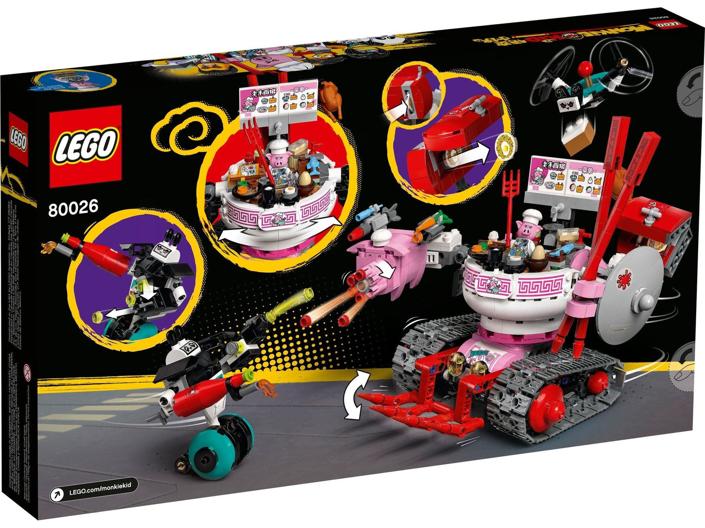 LEGO® Monkie Kid™ 80026 Pigsys Nudelwagen