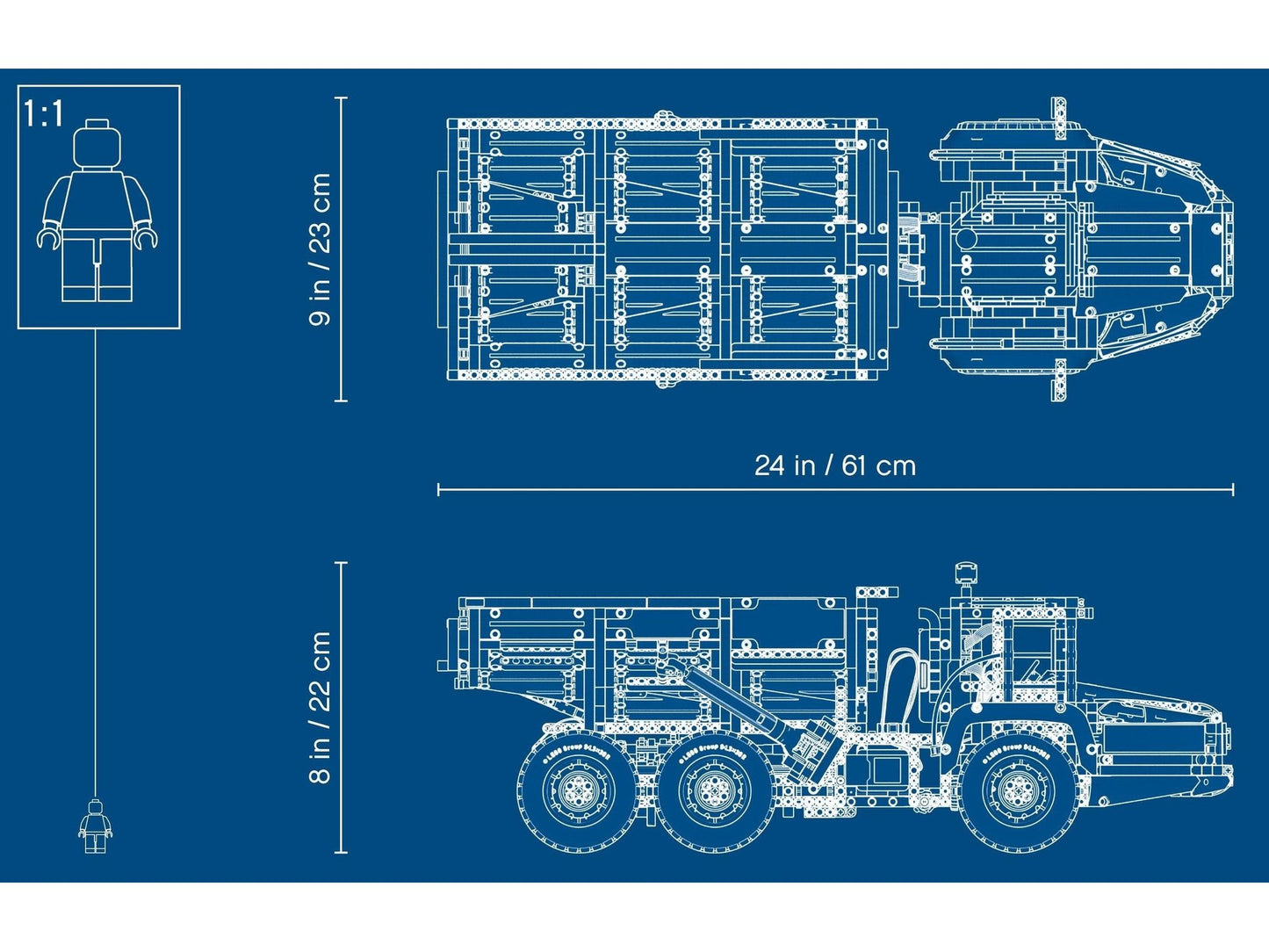 LEGO® Technic 42114 Knickgelenkter Volvo-Dumper (6x6)