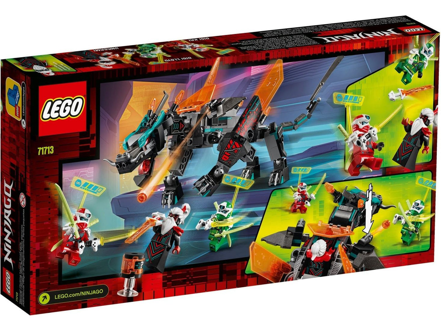 LEGO® NINJAGO® 71713 Schwarzer Tempeldrache