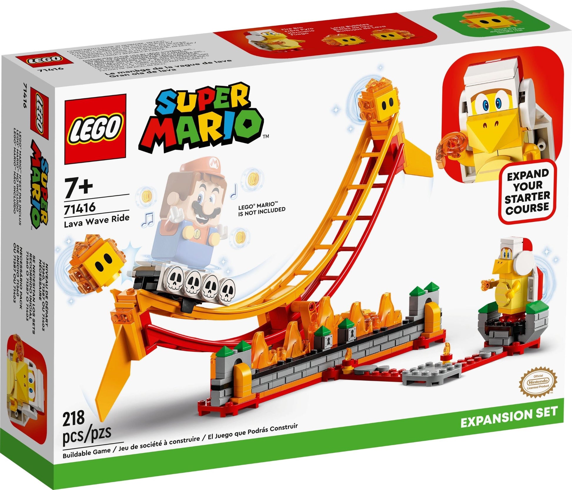 LEGO® Super Mario™ 71416 Lavawelle-Fahrgeschäft – Erweiterungsset - Box