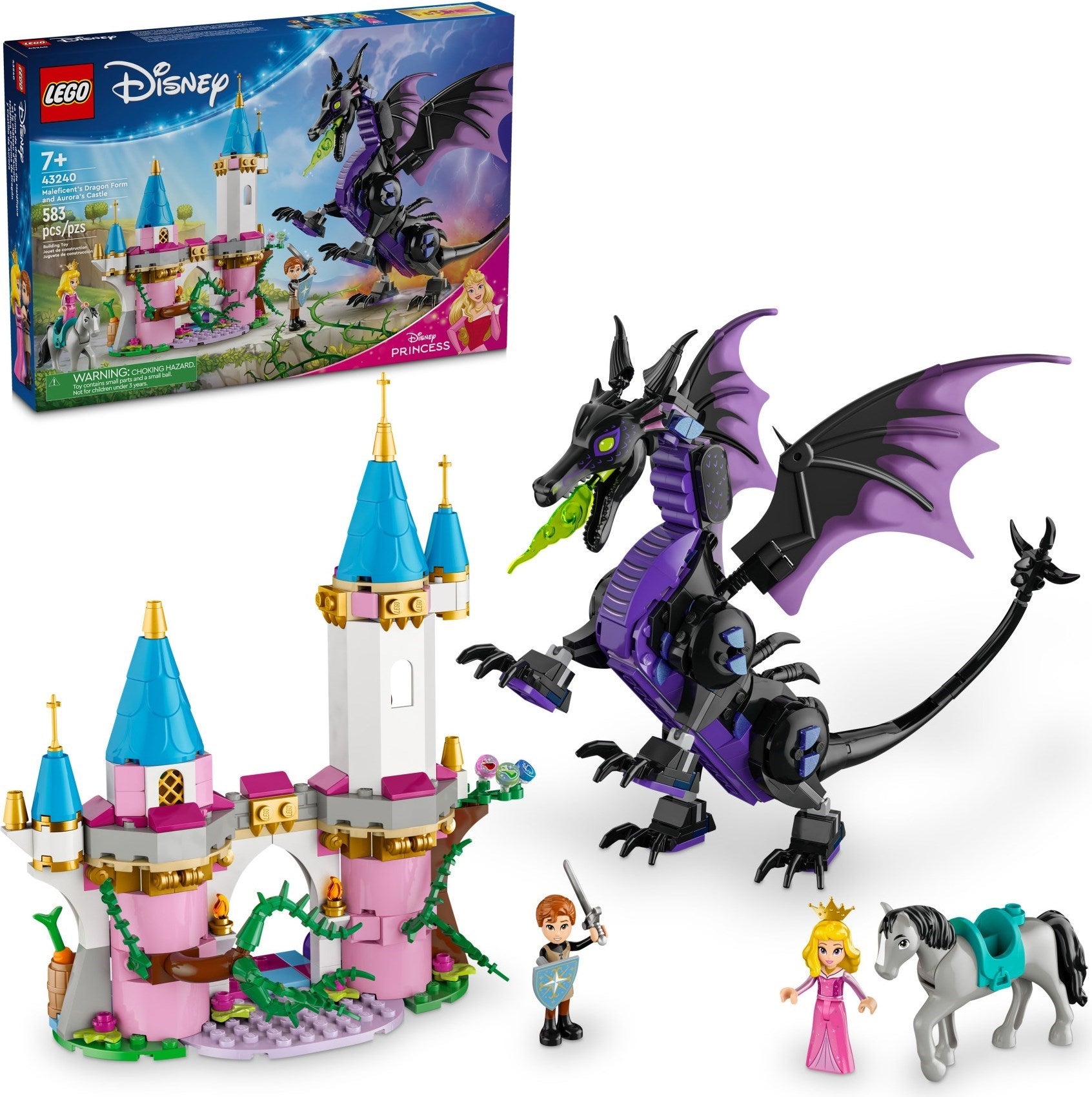 LEGO® Disney 43240 – Maleficent’s Dragon Form and Aurora’s Castle