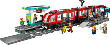 LEGO® City 60423 Straßenbahn und Stadtbahnhof