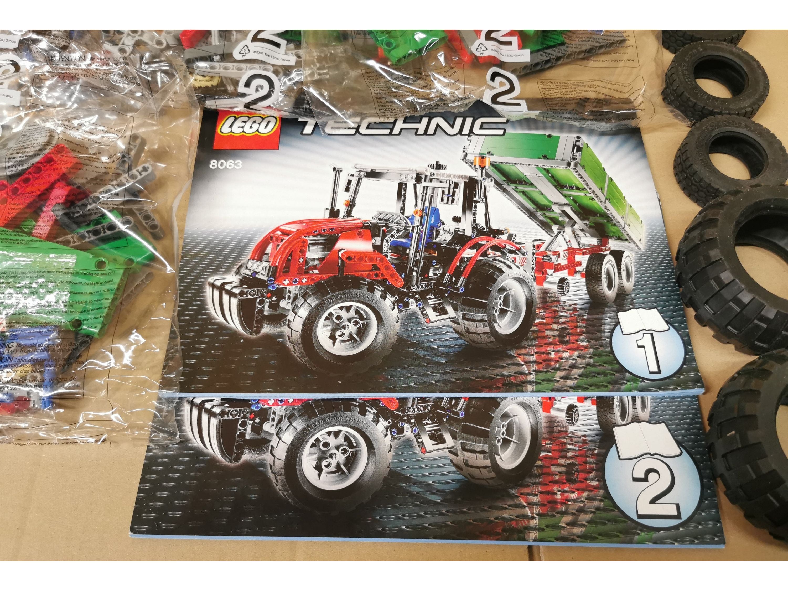 Lego technic tractor 8063 hot sale