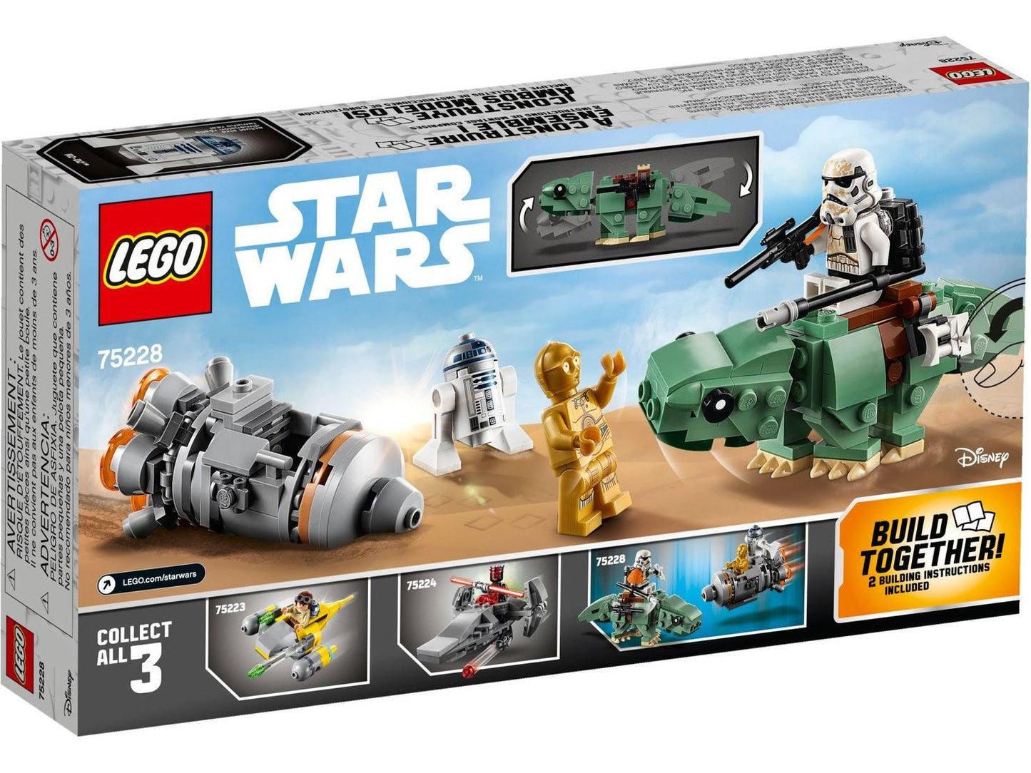 LEGO® Star Wars™ 75228 Escape Pod vs. Dewback Microfighters